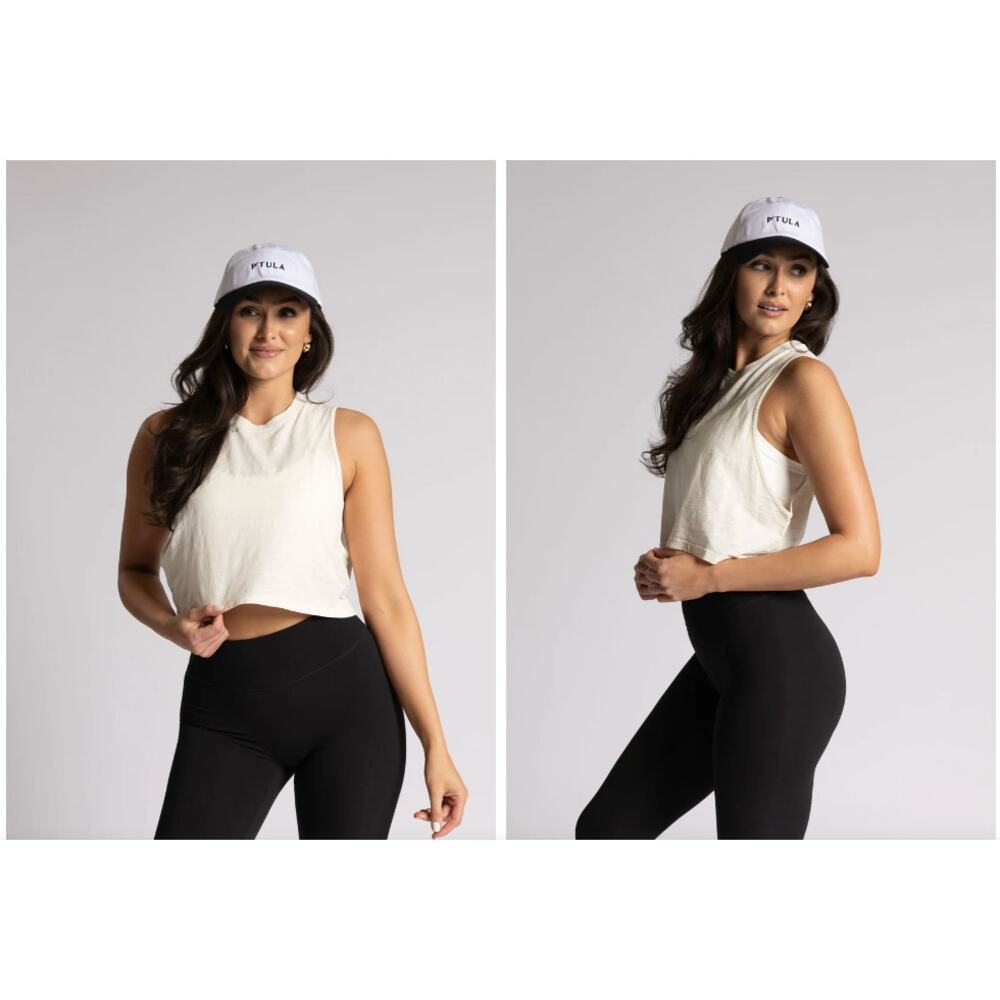 PTULA Breeze Cropped Muscle Tank M NWT